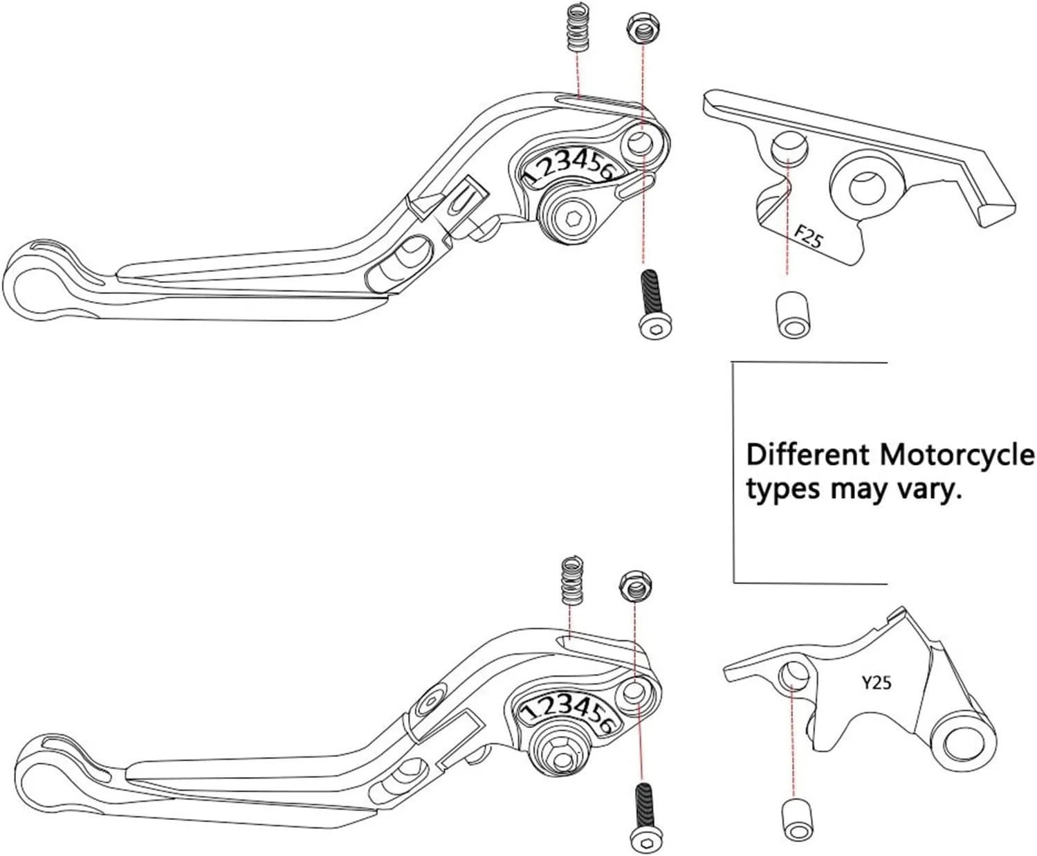 Motorcycle Accessories Brake Clutch Levers Handlebar Handle bar Hand Grips Ends for D┐UCATI 821 H┐YPERMOTARD 821 2013 2014 2015(C)