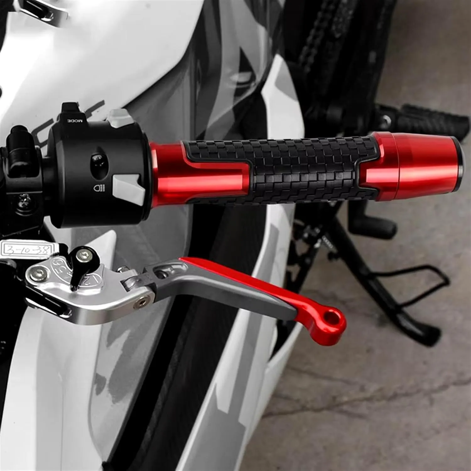 Motorcycle Handlebar Grips Hand Bar Ends CNC Extendable Brake Clutch Levers for H┐ONDA CBR125R 2004 2005 2006 2007 2008 2009 2010(C)