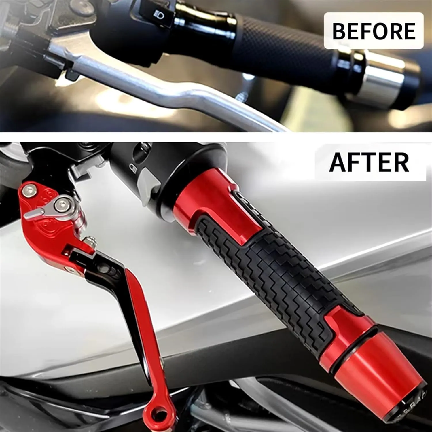 Motorcycle Handlebar Grips Hand Bar Ends CNC Extendable Brake Clutch Levers for H┐ONDA CBR125R 2004 2005 2006 2007 2008 2009 2010(C)