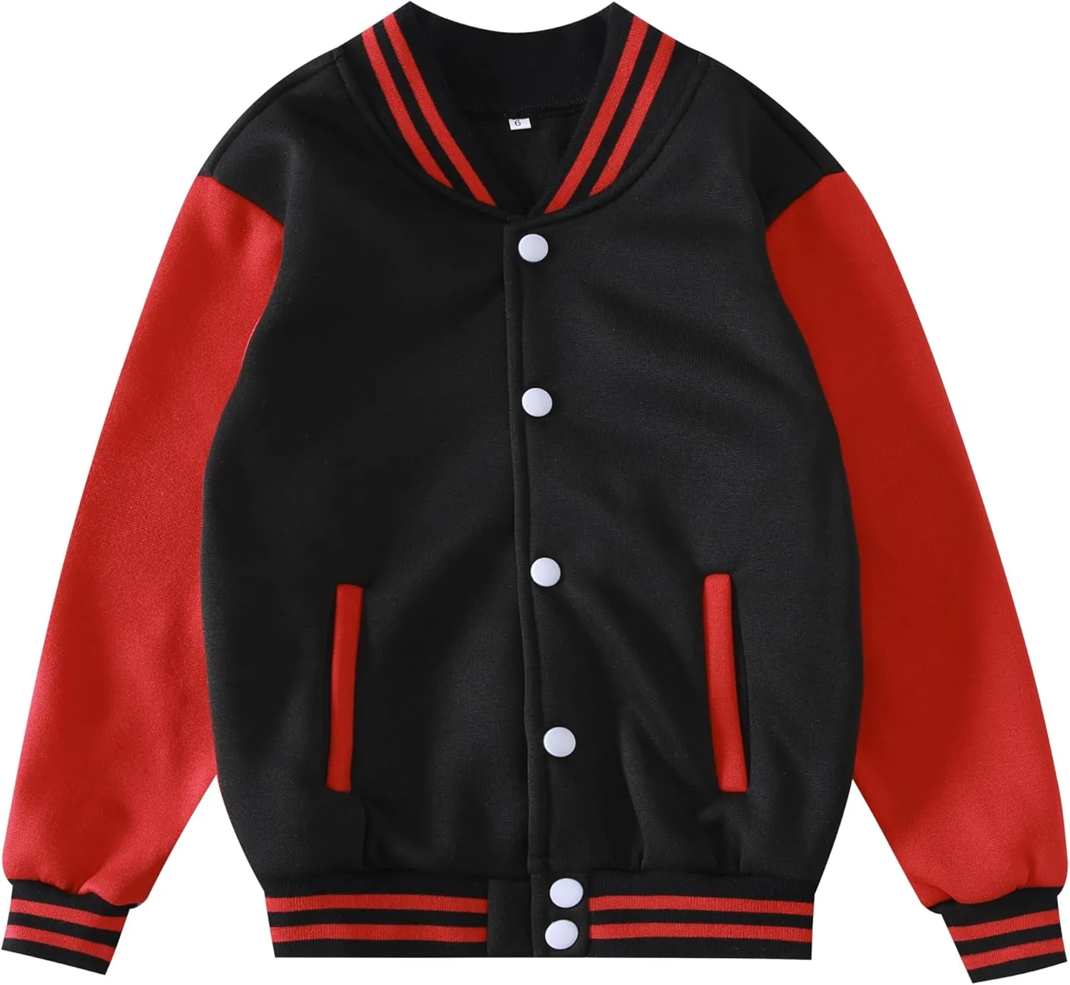 Mowbeat Kids Baseball Jacket Girls Bomber Jackets Boys Varsity Coats Top for Girl Sports Track Outerwear