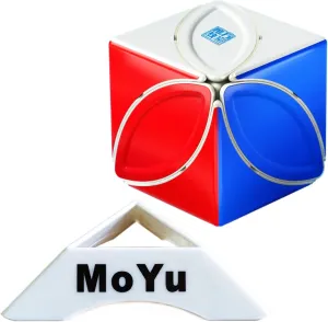 MoYu Cubing Classroom MoFangJiaoShi MFJS Maple Leaves Skewb Cube Speed Magic Puzzle Cube Toy 44 M Ball Core Positioning Version Sticker-Free Multicoloured MF8978 for One Cube Stand