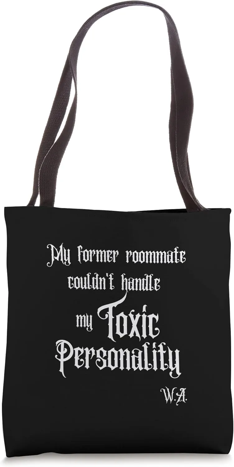 MY FORMER ROOMMATE , WEDNESDAY, DARK SUPERNATURAL GOTHIC Tote Bag