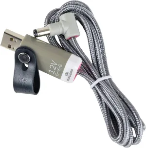 myVolts Ripcord USB to 12V DC Power Cable Compatible with Nextbase NB7-CAR, NB7T-CAR,NB7D-CAR DVD Player