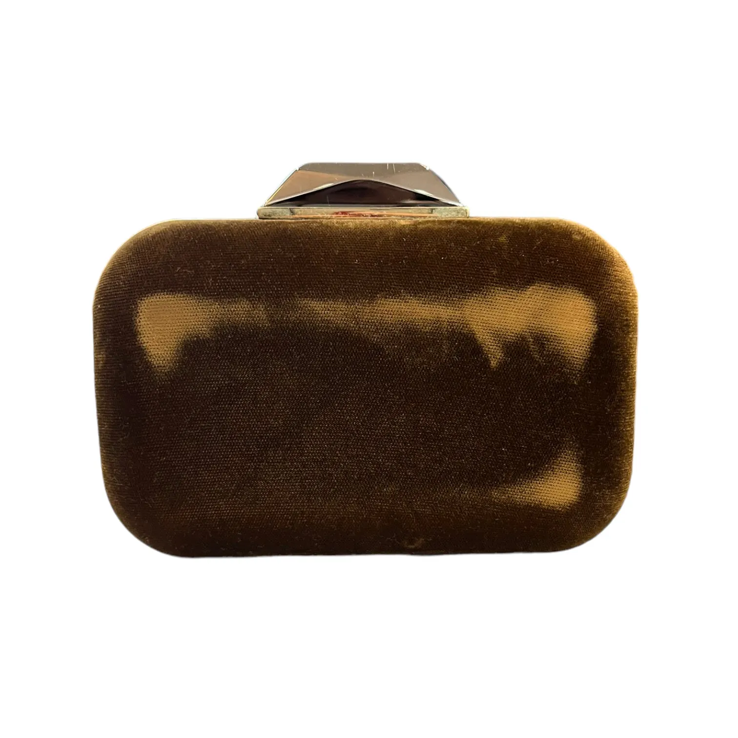 NEW Jimmy Choo Brown Velvet and Sparkly Clutch