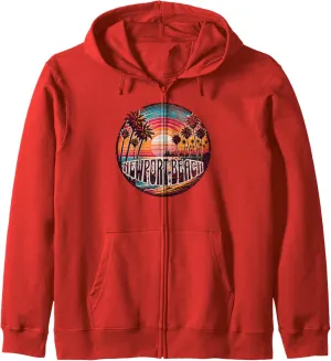 Newport Beach Zip Hoodie