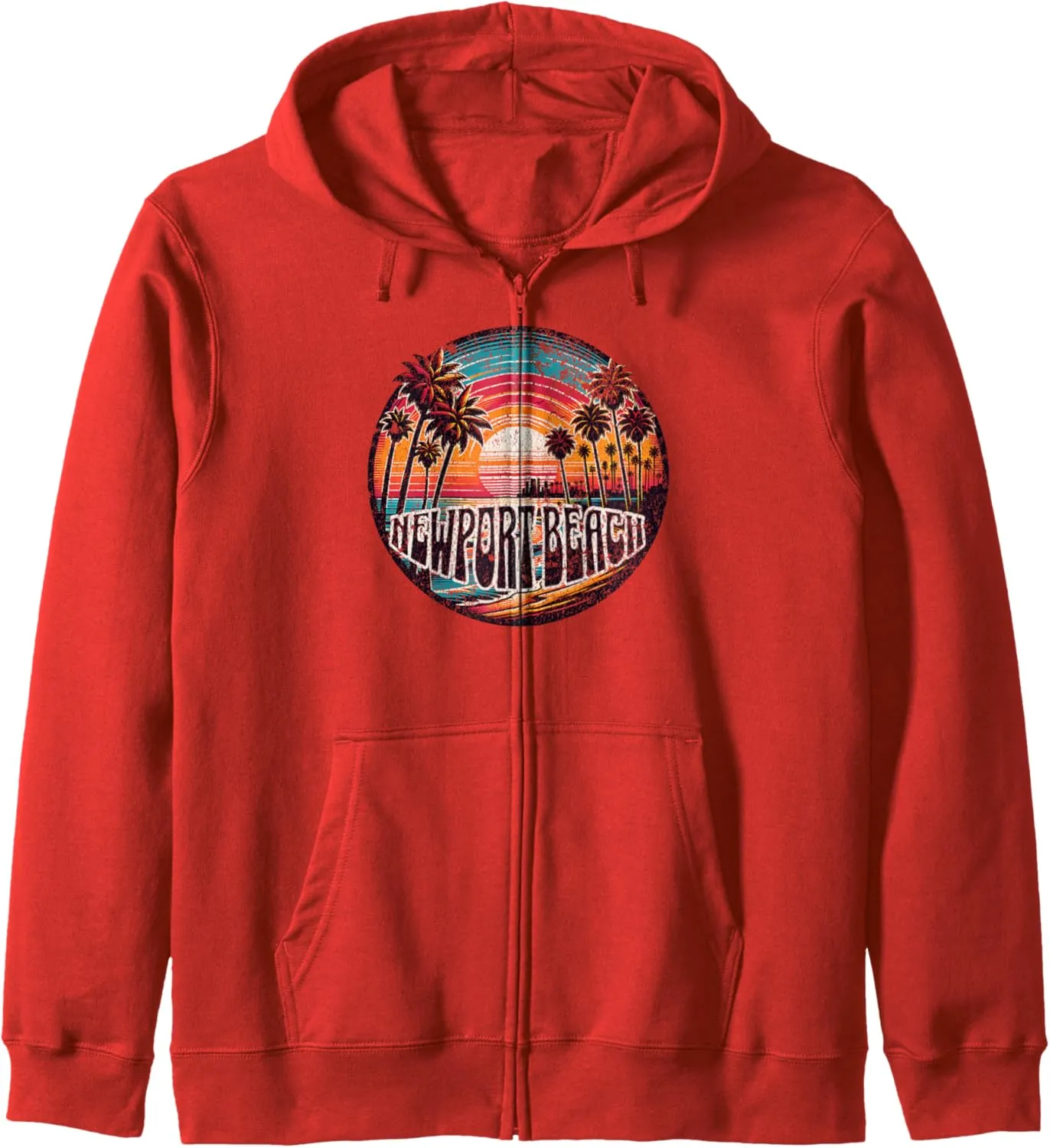 Newport Beach Zip Hoodie