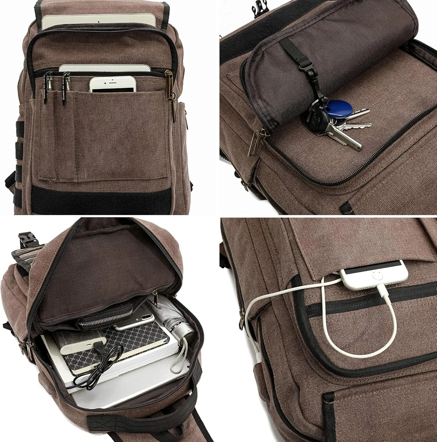 NICGID Sling Bags Chest Shoulder Backpacks, 13.3'' 14.1'' 15.6''Laptop Backpack Crossbody Messenger Bag Travel Outdoor