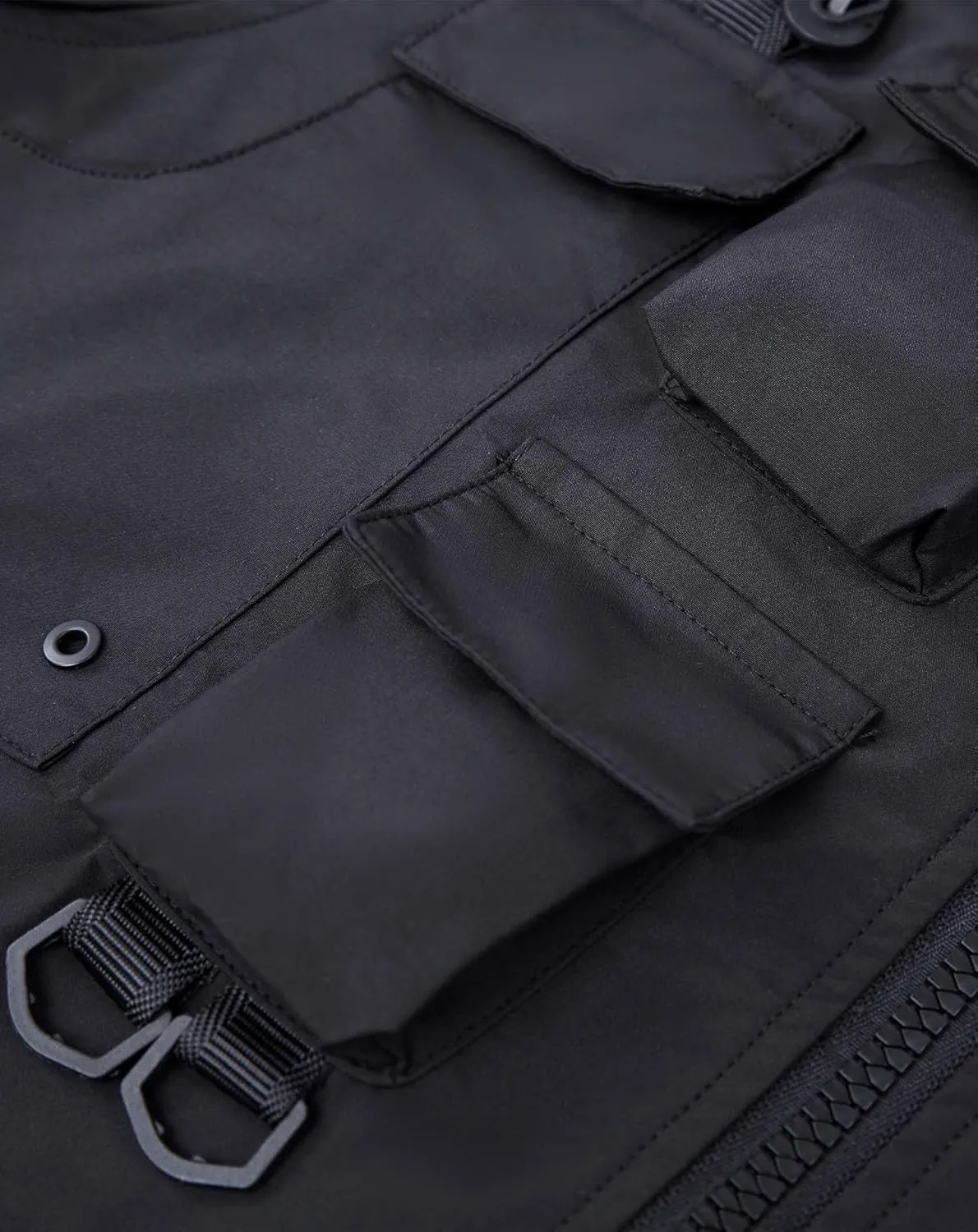 Niepce Inc Japanese Streetwear Zip Up Windbreaker Jackets for Men