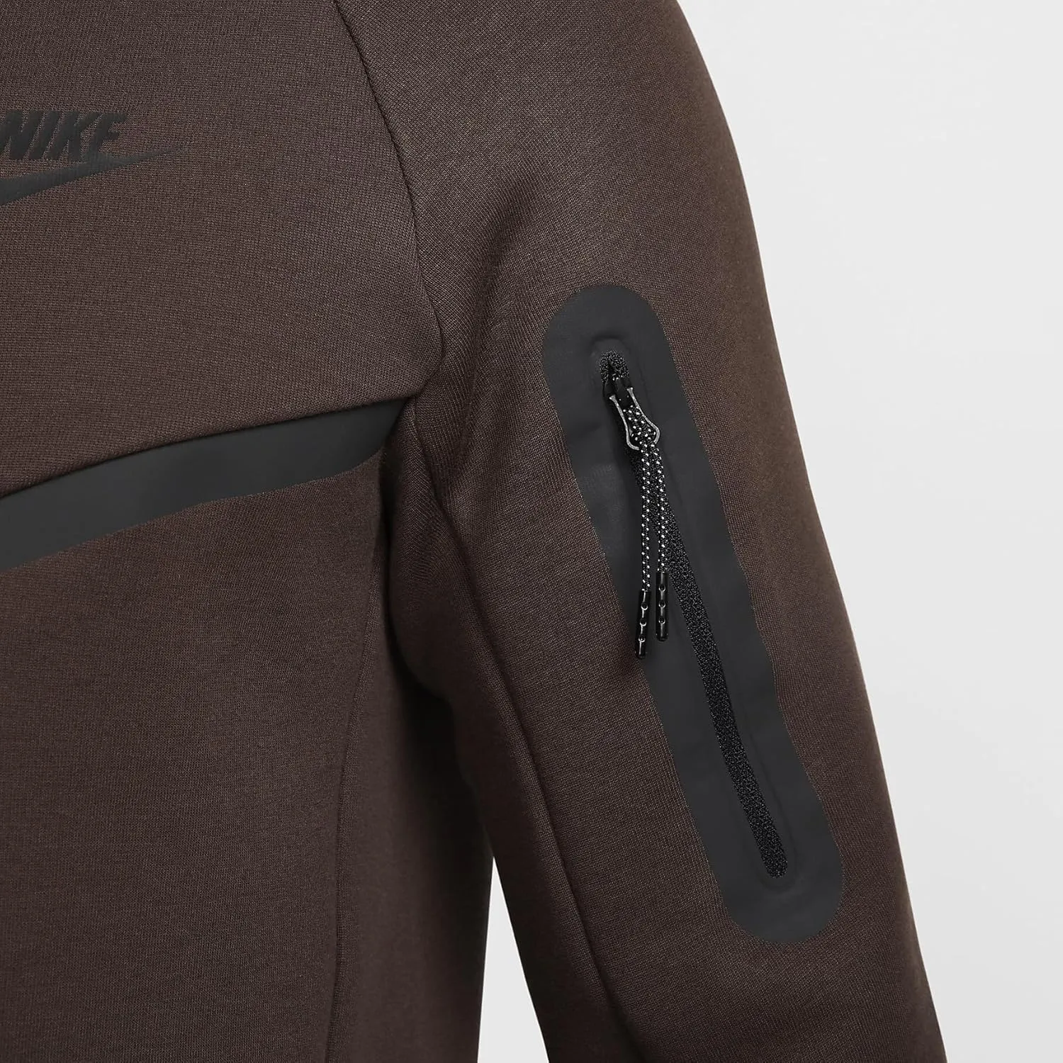 Nike Tech Men's Full-Zip Windrunner Hoodie (HV0949-237, Baroque Brown/Black)