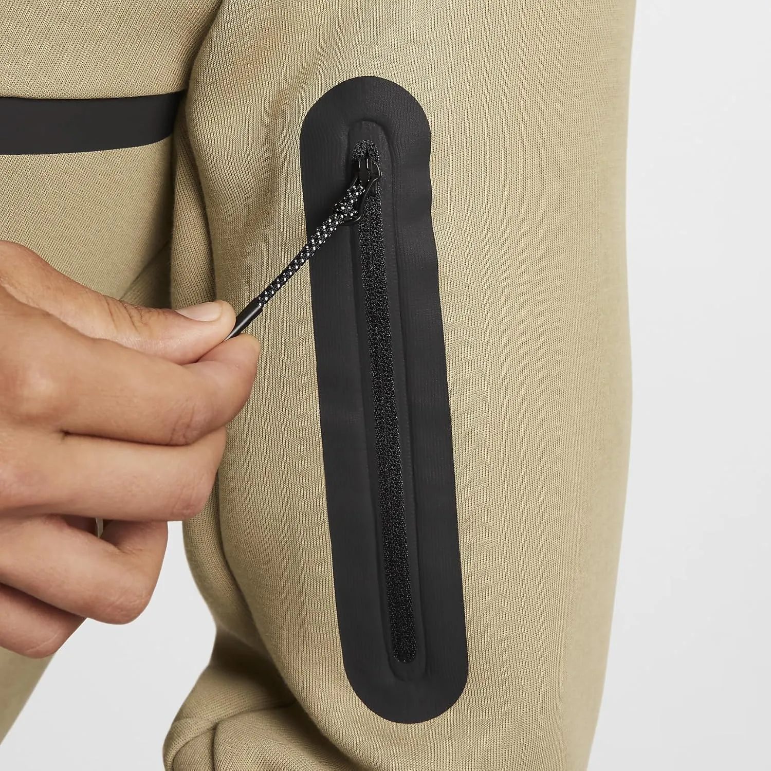 Nike Tech Men's Full-Zip Windrunner Hoodie (HV0949-277, Neutral Olive/Black)
