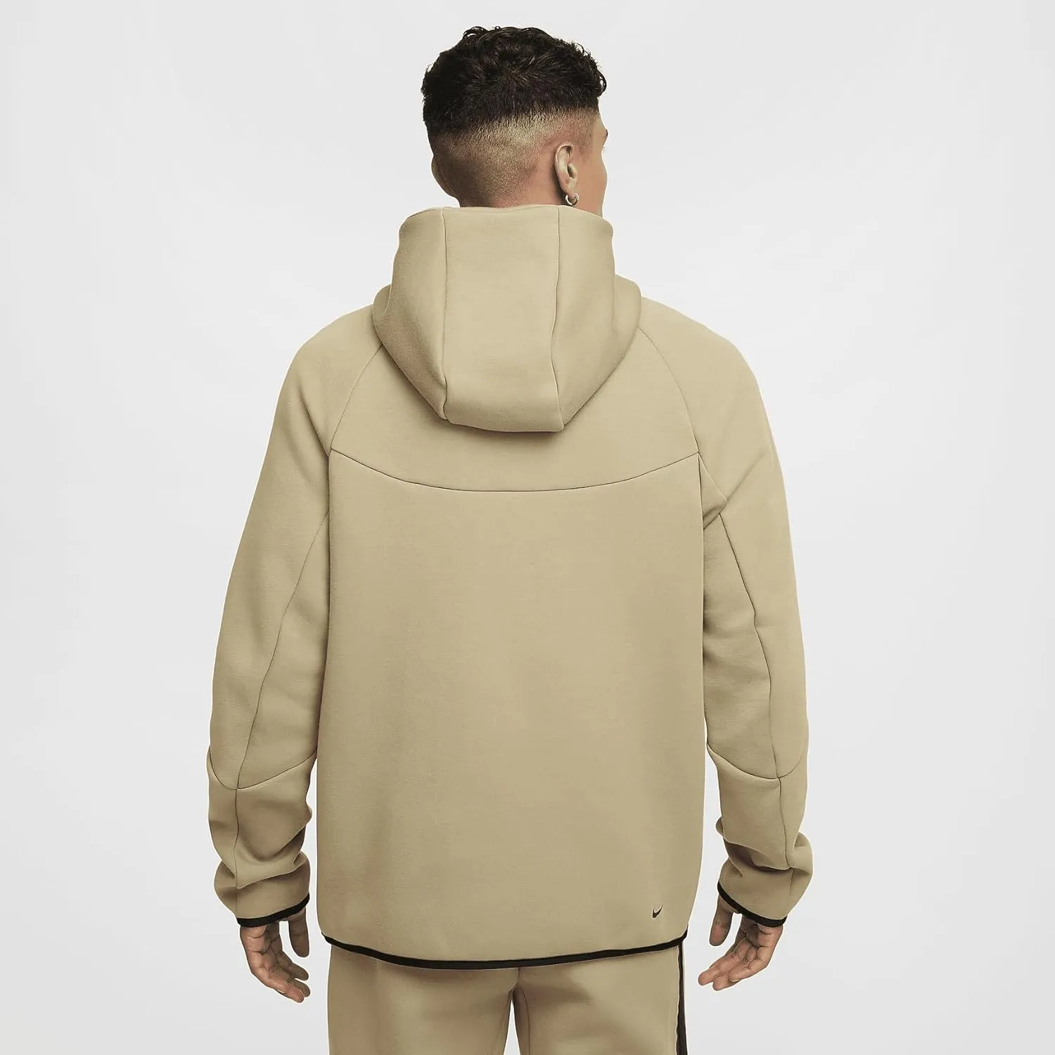 Nike Tech Men's Full-Zip Windrunner Hoodie (HV0949-277, Neutral Olive/Black)