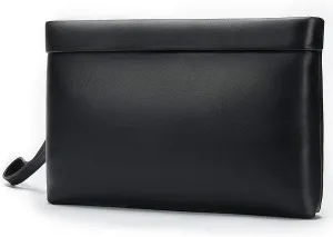 NIUCUNZH Handbag for Men Clutch Bag Hand Purse Large Wallet with Wristlet,Soft Cowhide Leather