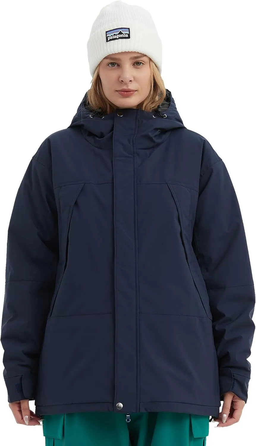 NOMADIKA Women Ski Jacket Waterproof Insulated Winter Snow Coat for Skiing Snowboarding Rain Coats Oversize Unisex