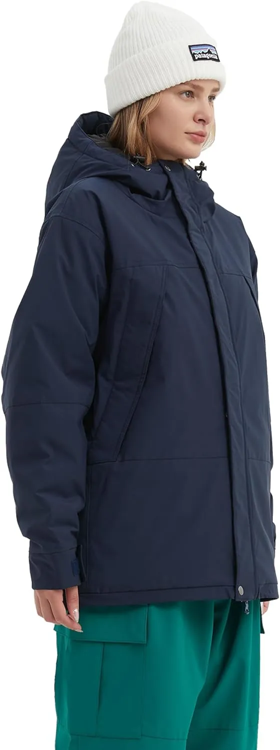 NOMADIKA Women Ski Jacket Waterproof Insulated Winter Snow Coat for Skiing Snowboarding Rain Coats Oversize Unisex