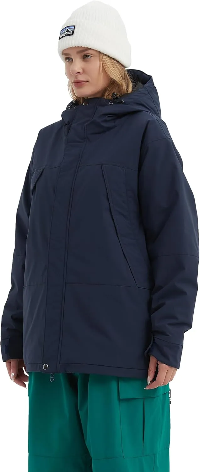 NOMADIKA Women Ski Jacket Waterproof Insulated Winter Snow Coat for Skiing Snowboarding Rain Coats Oversize Unisex