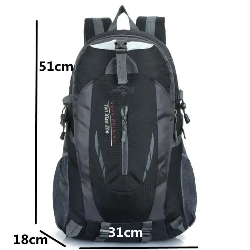 Nylon Backpack Travel Climbing Rucksack Sports Bag Camping Backpack School Bag Pack