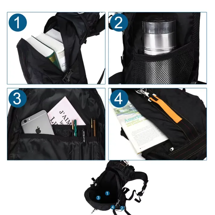 Nylon Waterproof Backpack for Men & Women