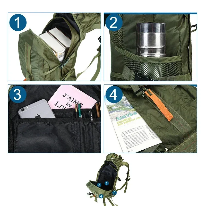 Nylon Waterproof Backpack for Men & Women
