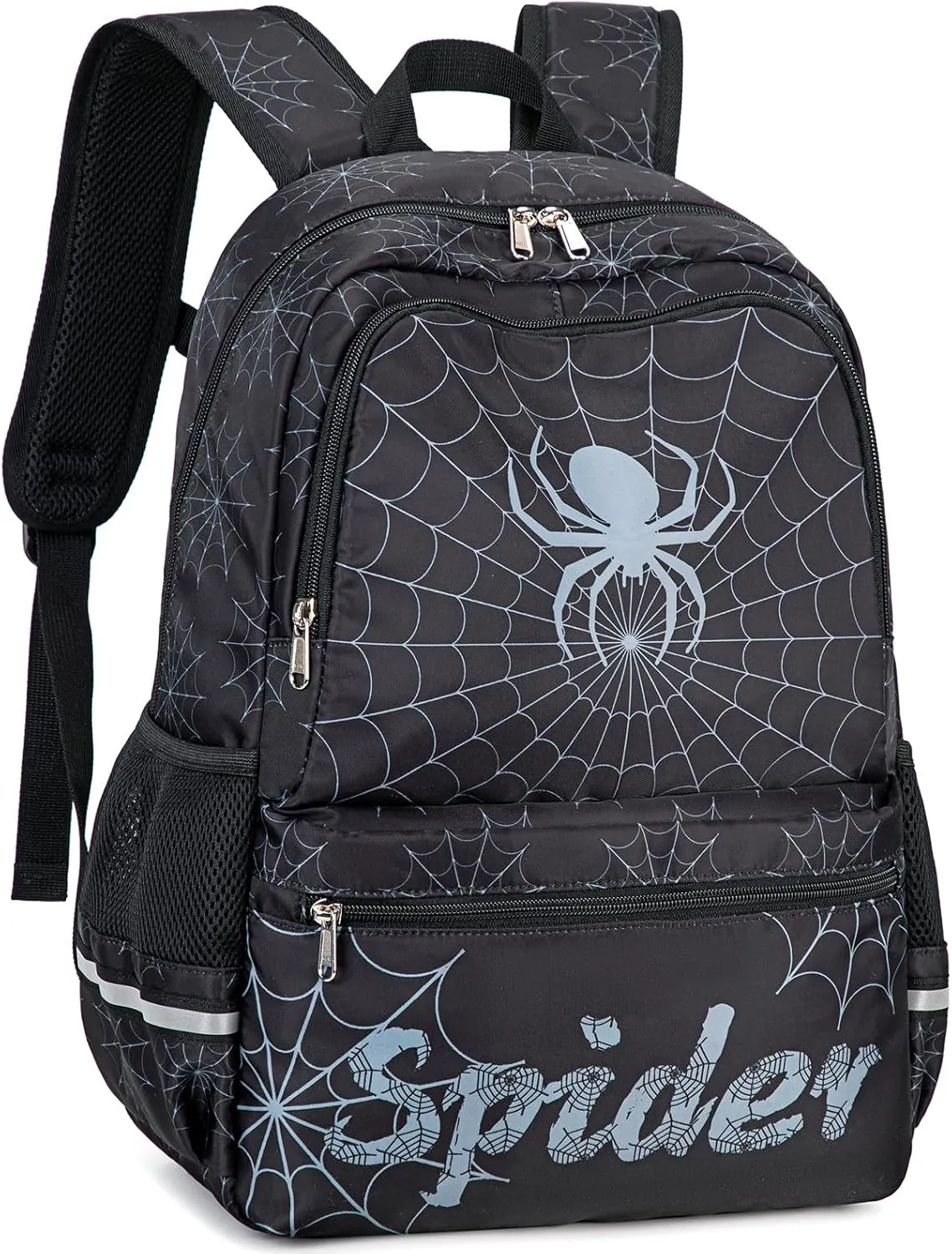 Octsky Kids Backpack for School Boys Backpack with Lunch Box Elementary Bookbag, Black 3pcs