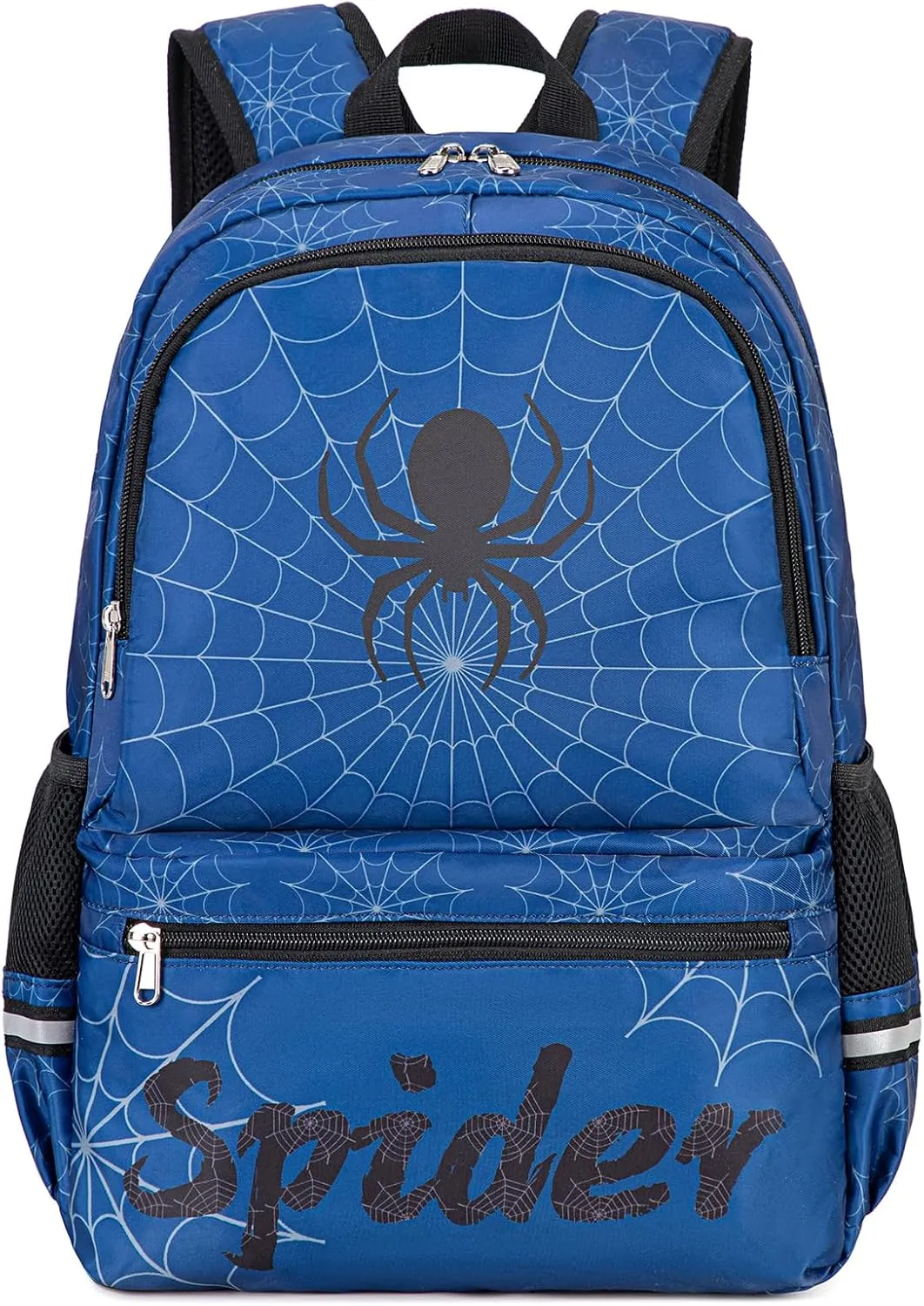 Octsky Kids Backpack for School Boys Backpack with Lunch Box Elementary Bookbag, Blue Black