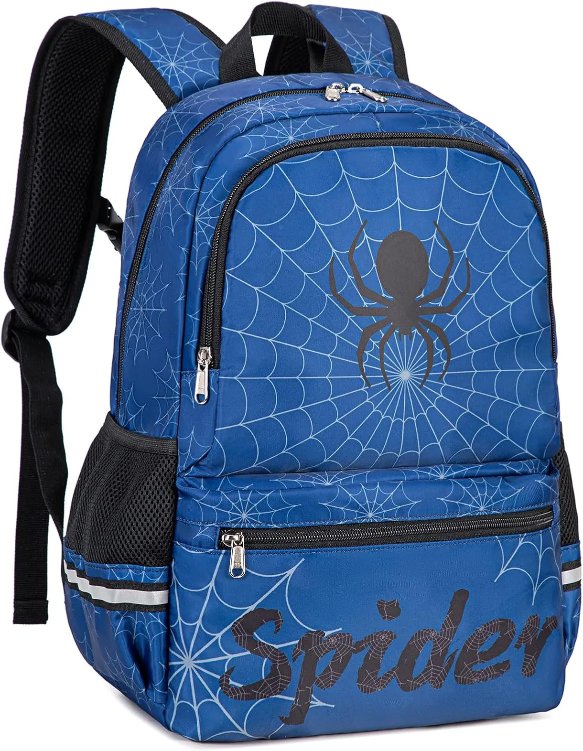 Octsky Kids Backpack for School Boys Backpack with Lunch Box Elementary Bookbag, Blue Black