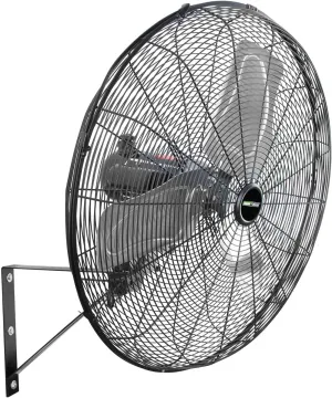 OEMTOOLS OEM24894 30" Outdoor Oscillating Wall Mount Fan, 3-Speed Wall Mounted Fan for Garage or Patio, 7200 CFM Airflow Heavy Duty Fan, Waterproof Industrial Fans Heavy Duty