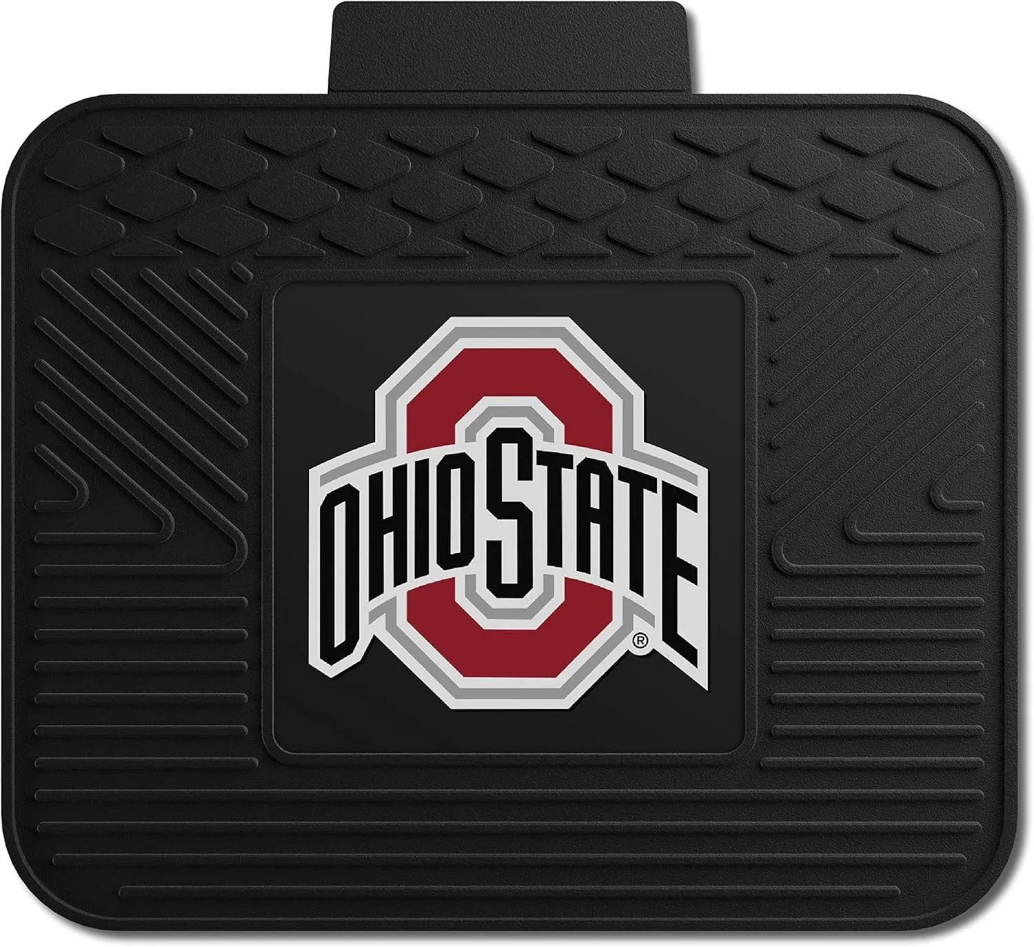 Ohio State Buckeyes Official NCAA 21 inch x 21 inch Heavy Duty Vinyl Rear Seat Car Utility Mat by Fanmats 000950
