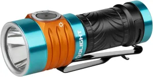 OLIGHT BatonTurbo EDC Rechargeable Handheld Flashlight, 1000 Lumens Compact LED and 510 Meters Long Throw Powerful Pocket Light, with Two-Way Clip and Landyard for Camping, Hiking (Roadster)