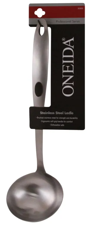 Oneida 50305 Ladle, 12 L in, Brushed Stainless Steel