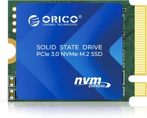 ORICO J10 2230 M.2 NVMe SSD 256GB, PCIe 3.0 x4, Superior TLC NAND, 3600MB/s Read, Copper Heat Sink, Compatible with Steam Deck, Surface Pro 9, Mini PCs - J10-2230