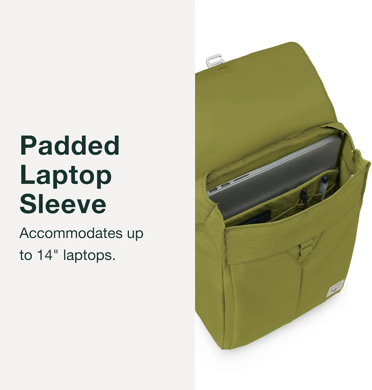 Osprey Arcane Flap Laptop Backpack, Matcha Green Heather