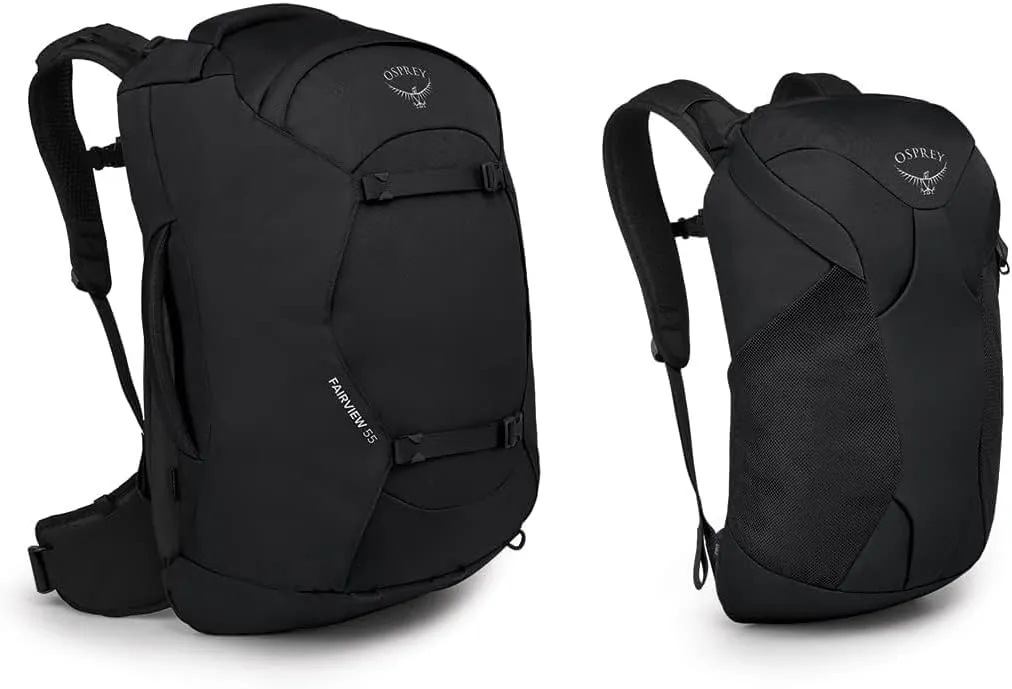 Osprey Fairview 55L Women's Travel Backpack, Black