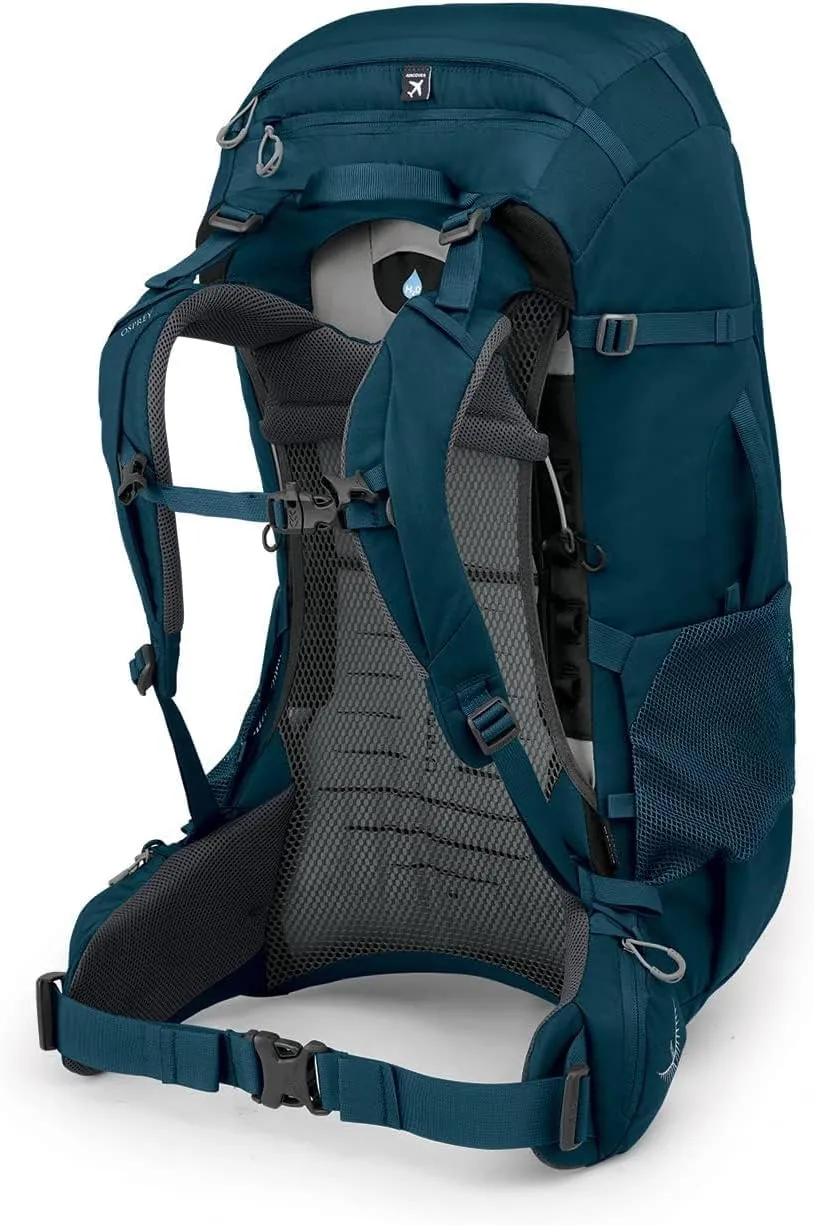 Osprey Fairview Trek 50L Women's Travel Backpack, Night Jungle Blue