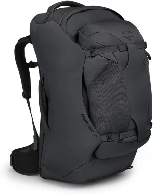 Osprey Farpoint 70L Men's Travel Backpack, Tunnel Vision Grey