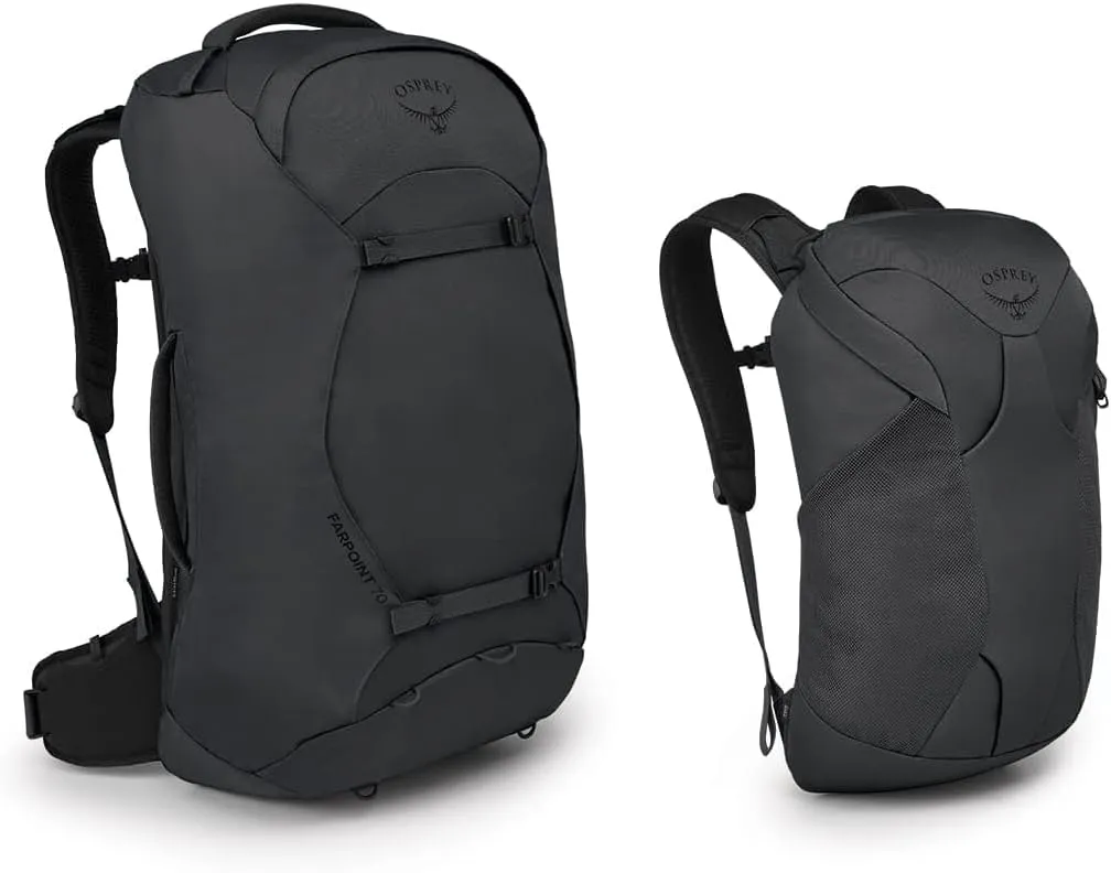 Osprey Farpoint 70L Men's Travel Backpack, Tunnel Vision Grey