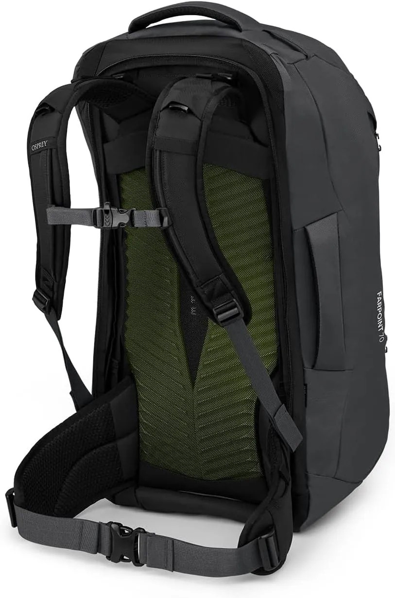 Osprey Farpoint 70L Men's Travel Backpack, Tunnel Vision Grey