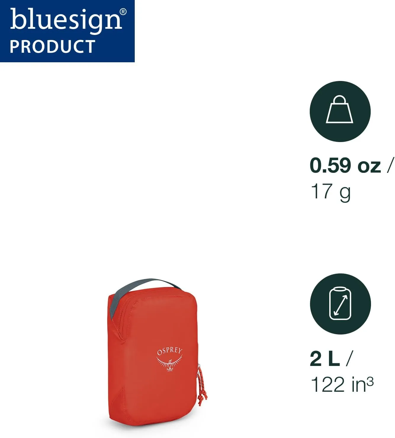 Osprey Ultralight Travel Packing Cube, Limon, Small
