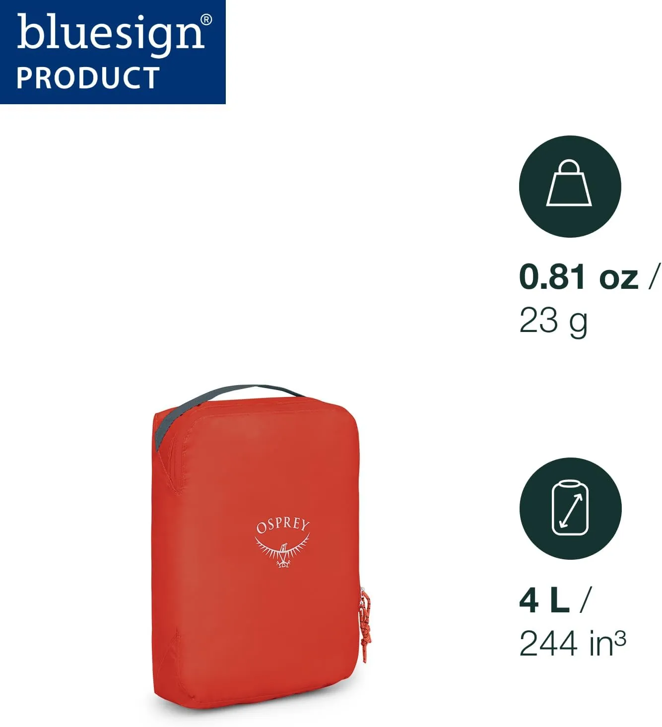 Osprey Ultralight Travel Packing Cube, Limon, Small