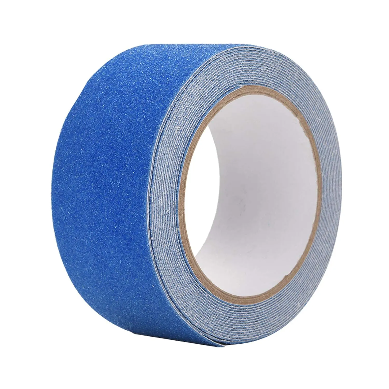 Oumefar 5M 5cm PVC Anti Slip Grip Traction Tape Colorful Safety Tape Adhesive Tape Foot Grip Tape for Safety Stairs Steps Ladders Indoor Outdoor(Blue)