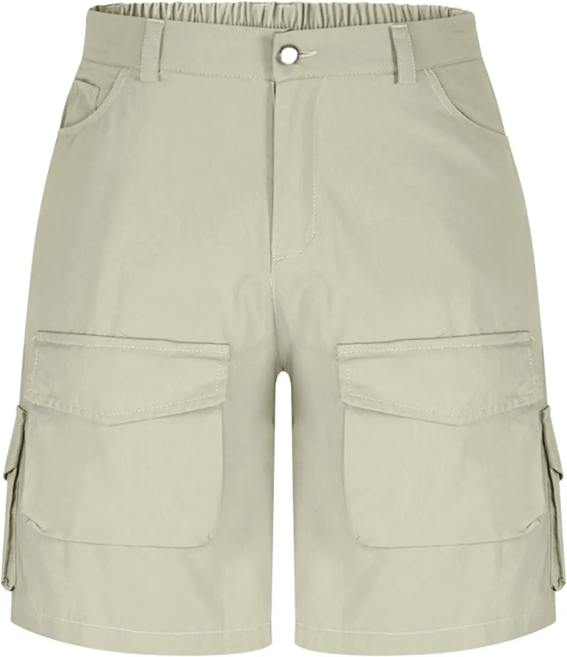 Outdoor Cargo Shorts for Men Durable Water Resistant Hiking Camping Utility Pockets Stretch Waist Design