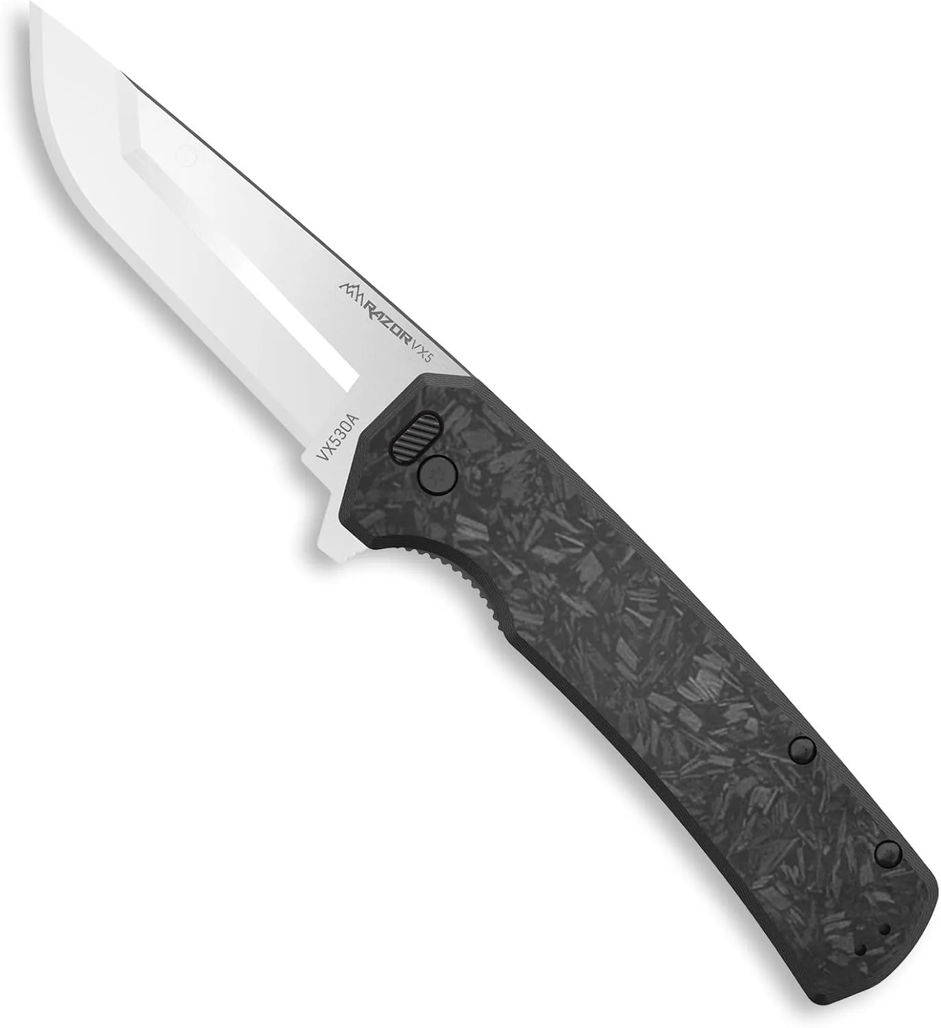 OUTDOOR EDGE Razor VX5 | Replaceable Blade EDC Folding Pocket Knife | 3" Blade, Ceramic Ball Bearings, Carbon Fiber Handle, Reversible Pocket Clip | Outdoor, Camping, Survival, Utility