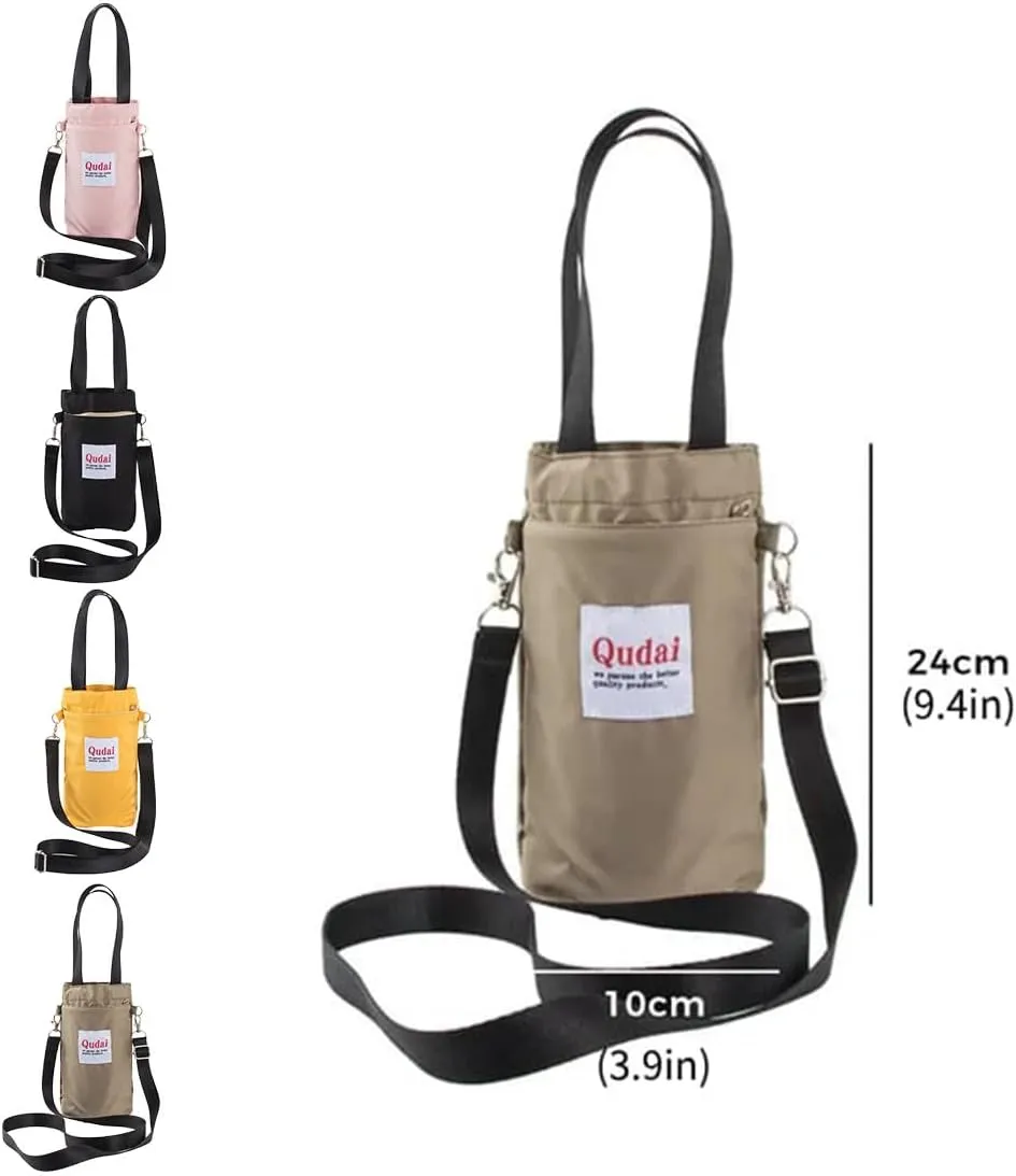 Outdoor Multifunctional Bag, Qudai Water Bottle Pouch with Strap, Large Size Crossbody Portable Hand-Held Water Cup Buggy Bag, Summer Outdoor Multifunctional Bags (2Pcs-B)