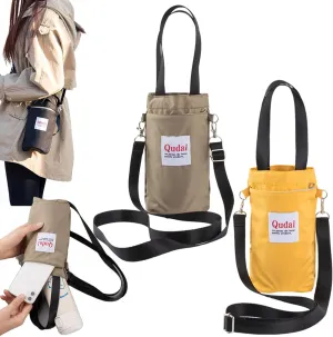 Outdoor Multifunctional Bag, Qudai Water Bottle Pouch with Strap, Large Size Crossbody Portable Hand-Held Water Cup Buggy Bag, Summer Outdoor Multifunctional Bags (2Pcs-E)