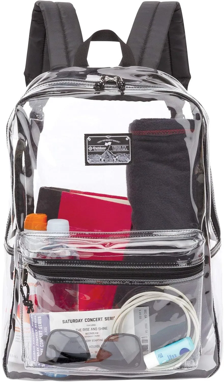 Outdoor Products Clear Pass Daypack (Pink Peacock) (Black)