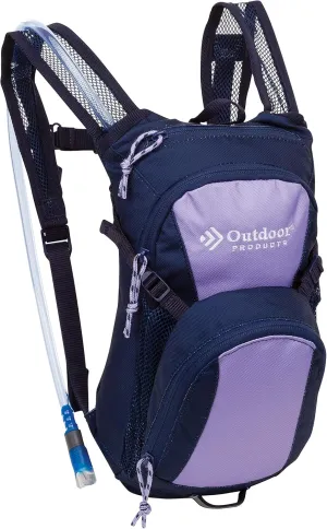 Outdoor Products Tadpole Hydration Pack (Black) (Violet Tulip)