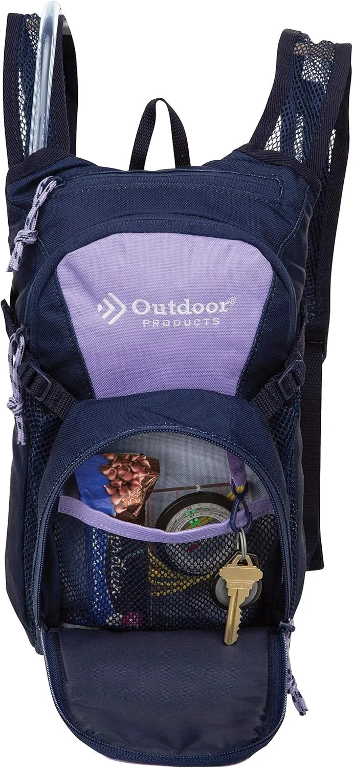 Outdoor Products Tadpole Hydration Pack (Black) (Violet Tulip)