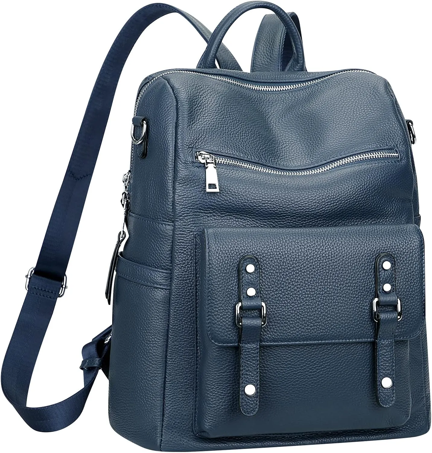 Over Earth Leather Backpack Purse for Women Fashion Shoulder Bag Ladies Crossbody Handbag