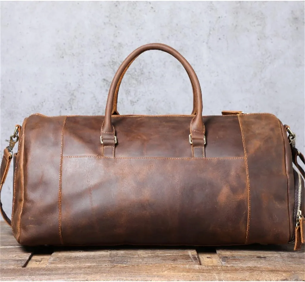 Oversized Capacity Travel Bag Men's Vintage Hand Luggage Bag