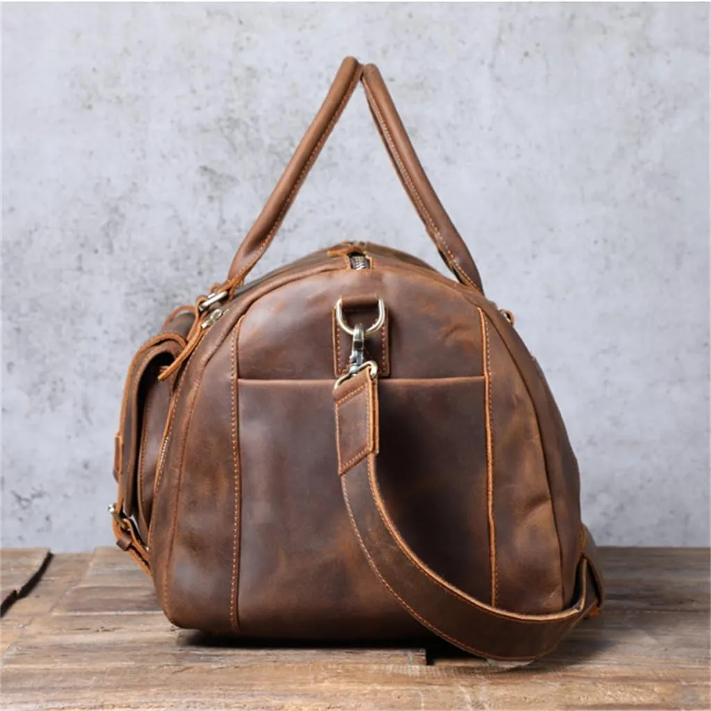 Oversized Capacity Travel Bag Men's Vintage Hand Luggage Bag