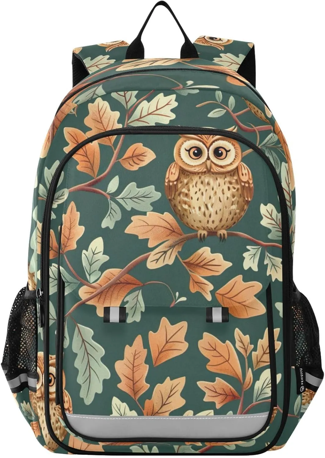 Owl Cartoon Style Print Backpack for Boys Middle-School Elementary Bookbags 20325440